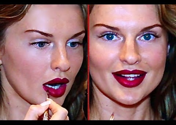 Бархат на губах макияж от CHANEL и другое/Velvet lips makeup (KatyaWorld)