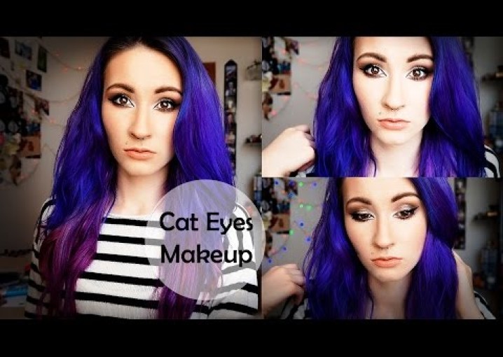 Cat Eyes Makeup Tutorial / Макияж "Кошачий глаз" |Vice Obsession|