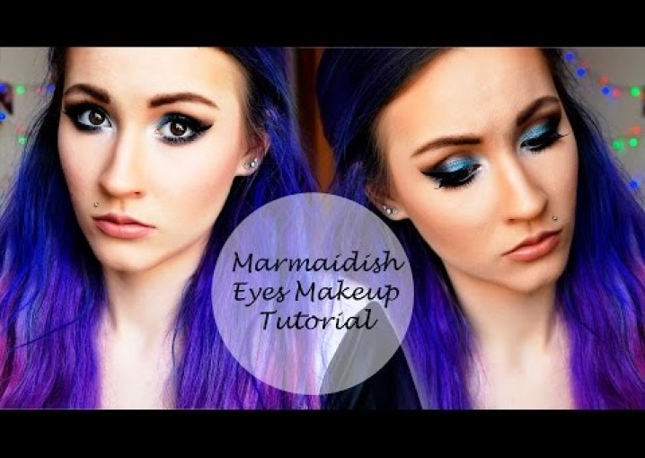 Marmaidish Eyes Makeup Tutorial / Сине-зелёный макияж глаз |Vice Obsession|