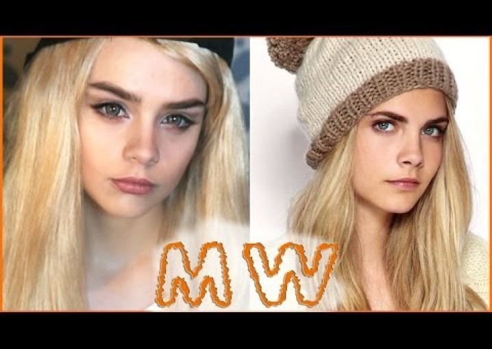 MW КАРА ДЕЛЕВИНЬ, CARA DELEVINGNE, makeup transformation interview макияж 2014 michelle