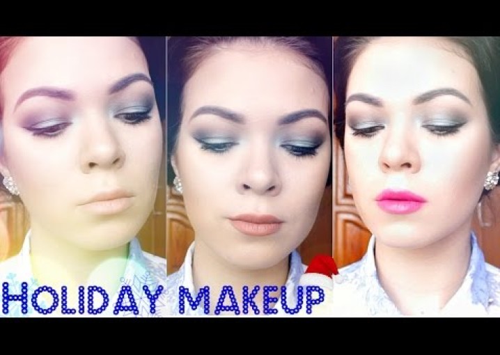 НОВОГОДНИЙ макияж и праздничная ПРИЧЕСКА | Holiday LOOK | EH