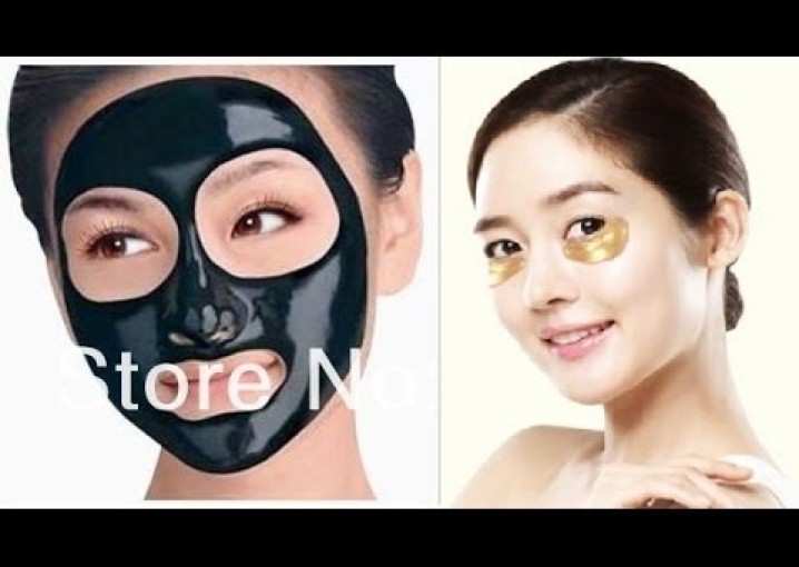 черная маска для пиллинга, коллагеновые золотые маски алиэкспресс обзор косметики из Китая