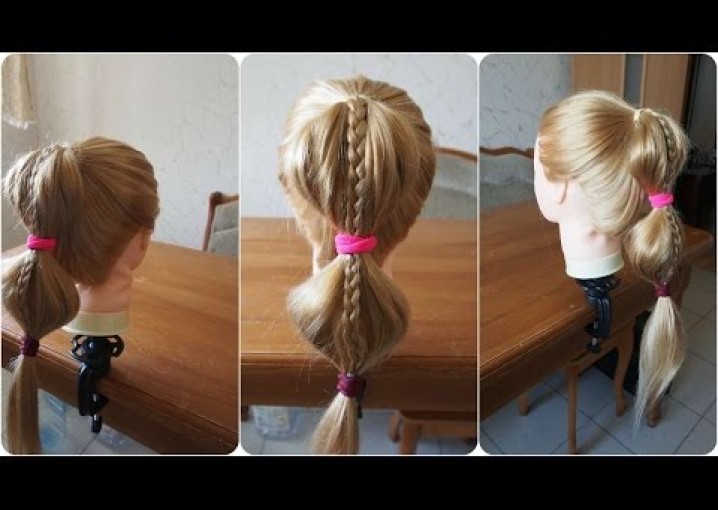 Easy Back-To-School Hairstyle (Прическа на каждый день)