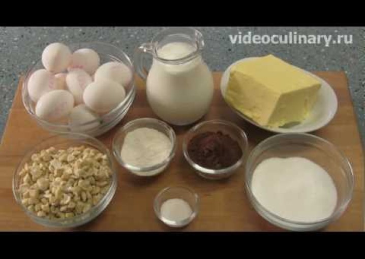 Рецепт - Киевский торт от http://videoculinary.ru Бабушка Эмма