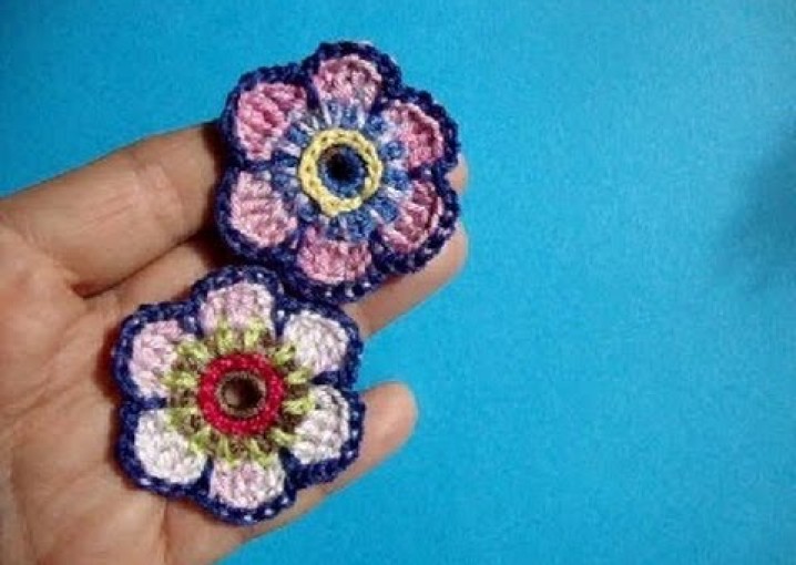 Crochet flower pattern, Цветы Вязание крючком 62