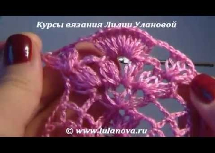 Салфетка с ананасами - 2 часть - Knitting napkin crochet - вязание крючком