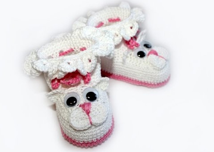 Вязание крючком. МК Пинетки "Котята"  (часть 1) Crochet. Crocheted sandals.