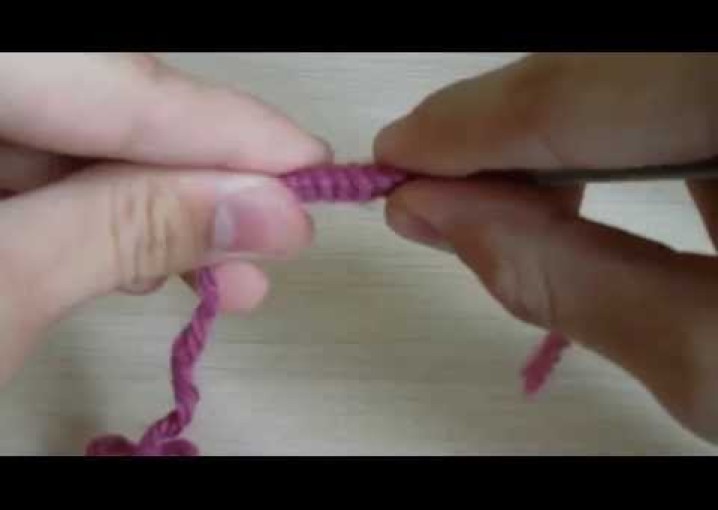 Вязание спицами-Набор петель на одну спицу. Способ 1.