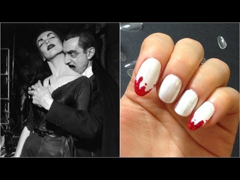 Маникюр на хэллоуин в домашних условиях видео