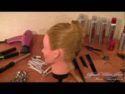 Офисная прическа с гладко зачесанными волосами Офисная прическа с гладко зачесанными волосами