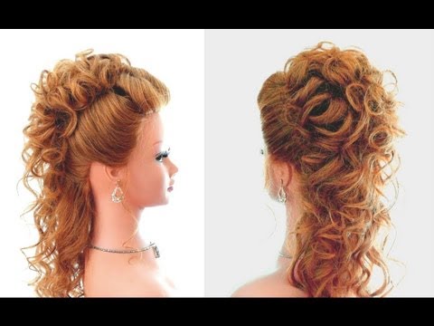 Прическа на выпускной, вечерняя прическа, свадебная прическа. Wedding prom hairstyle Прическа на выпускной, вечерняя прическа, свадебная прическа. Wedding prom hairstyle