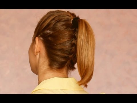 Простая прическа на 1 Сентября №2 Простая прическа на 1 Сентября №2
