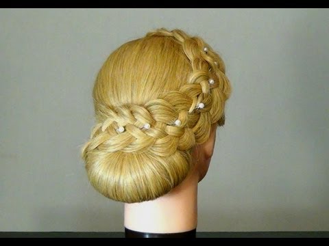 Свадебная прическа с плетением. Braided wedding hairstyle for long hair! Свадебная прическа с плетением. Braided wedding hairstyle for long hair!