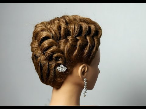 Вечерняя прическа на средние и длинные волосы. Hairstyle for long medium hair Вечерняя прическа на средние и длинные волосы. Hairstyle for long medium hair