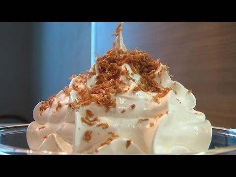 Десерт заварной белковый крем видео рецепт
