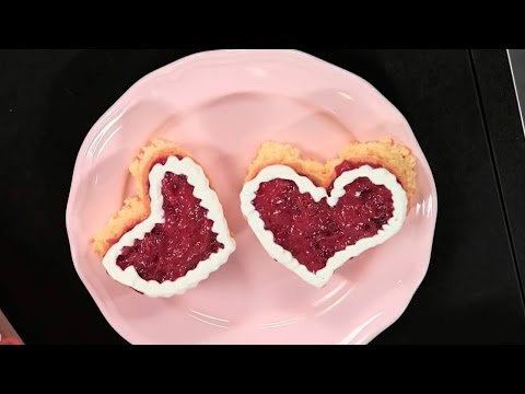 Домашнее пирожное Валентинки рецепт