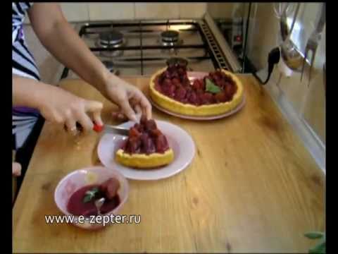 Клубничная тарталетка - видео рецепт Клубничная тарталетка - видео рецепт
