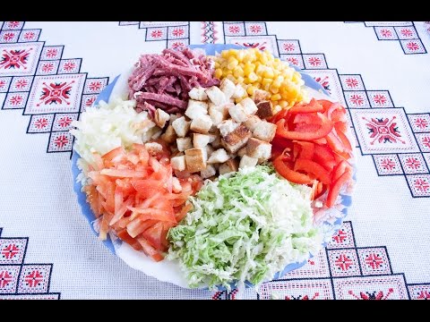 Легкие салаты Приготовить может каждый Простой и быстрый рецепт салата Легкий салат на кожен день !