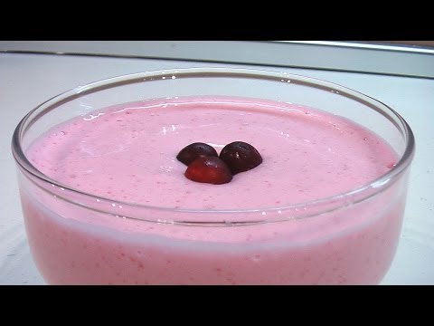 Мусс клюквенный с манной крупой видео рецепт Мусс клюквенный с манной крупой видео рецепт