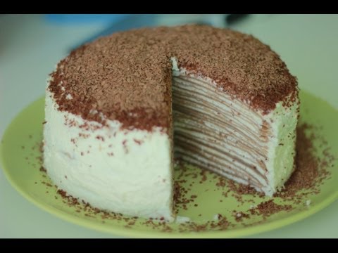 Рецепт блинного торта. Блинный торт с кремом. Рецепт блинного торта. Блинный торт с кремом.