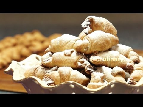 Рецепт - Ореховые рогалики от http://videoculinary.ru Бабушка Эмма Рецепт - Ореховые рогалики от http://videoculinary.ru Бабушка Эмма