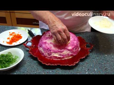 Рецепт - Сельдь под шубой от http://videoculinary.ru Бабушка Эмма Рецепт - Сельдь под шубой от http://videoculinary.ru Бабушка Эмма