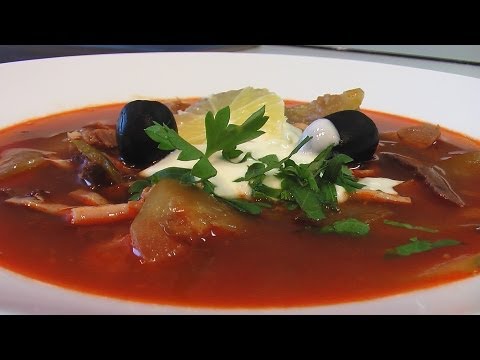 Сборная мясная солянка видео рецепт Сборная мясная солянка видео рецепт