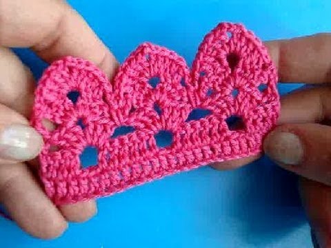 Вязание крючком Кайма Урок 272 crochet edging border