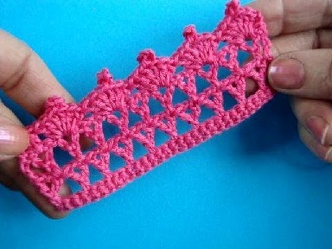 Вязание крючком Кайма Урок 277 Crochet lace