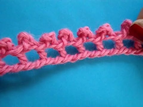 Вязание крючком - Урок 154 - Пико на столбиках