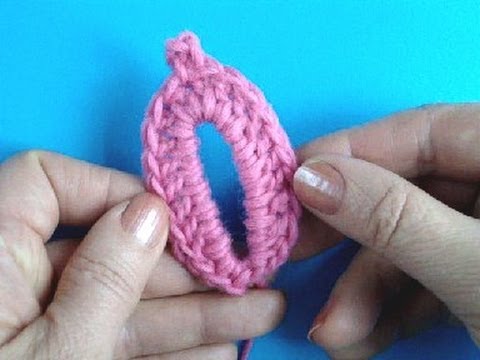 Вязание крючком Урок 259 Как вязать листик How to crochet leaf Вязание крючком Урок 259 Как вязать листик How to crochet leaf