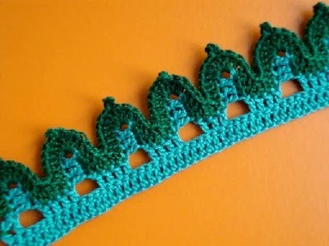 Вязание крючком Урок 273 Кайма Crochet edging