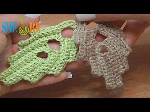 Вязание крючком Урок 7 Как связать листик Вязание крючком Урок 7 Как связать листик