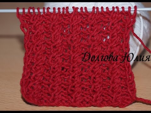 Вязание спицами для начинающих.  Резинка спираль ///   Knitting for beginners. elastic spiral