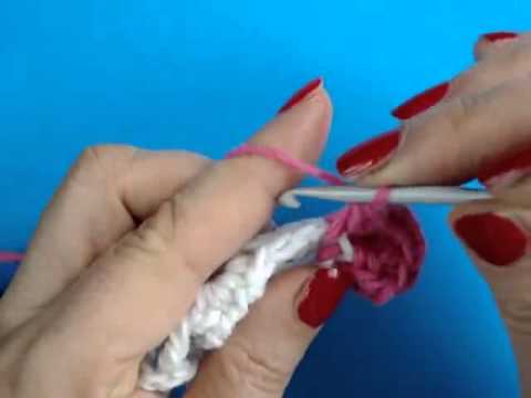 Вязание спицами и крючком цветов - Объемный цветок видеоуроки 2013