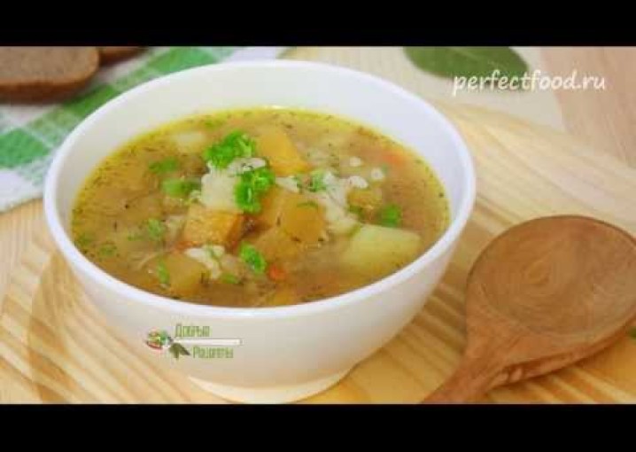 Постный суп с репой и картофелем - видео-рецепт