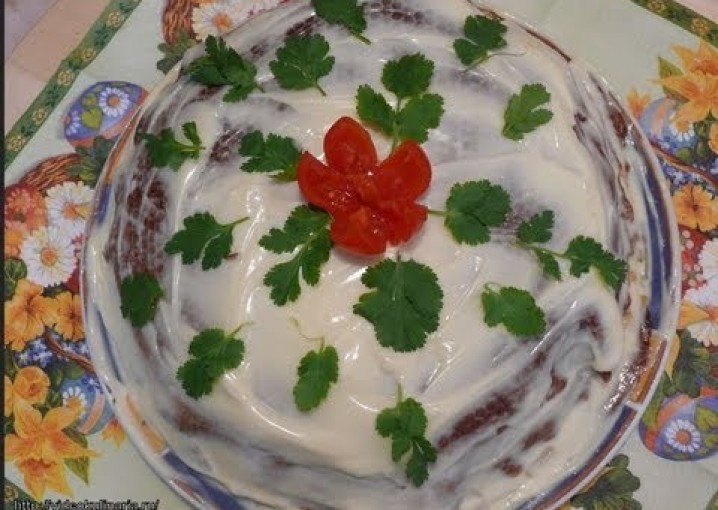 Рецепт - Печеночный торт от videokulinaria.ru