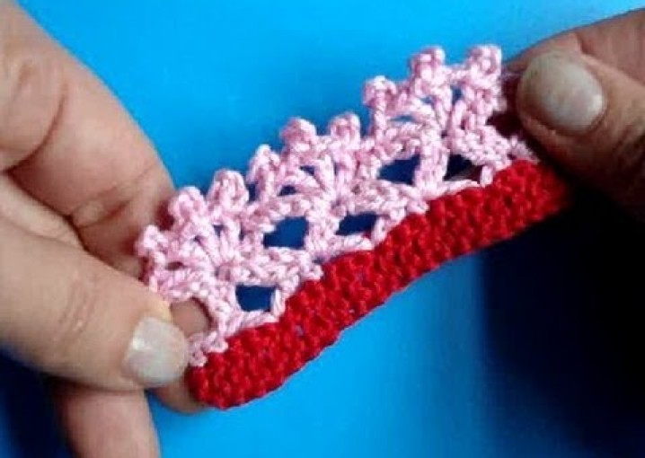 Вязание крючком каймы Урок 269 Crochet border