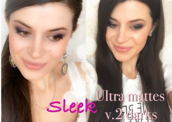МАКИЯЖ с палеткой Sleek Ultra Mattes V.2 darks / Sleek Makeup