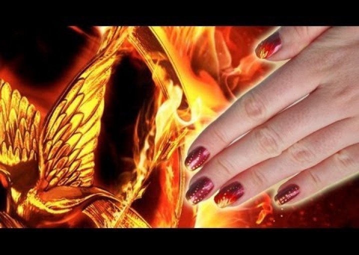 Маникюр "Голодные игры" - Hunger games manicure