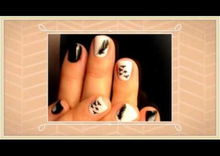 Модный черно-белый маникюр / Trendy black and white manicure