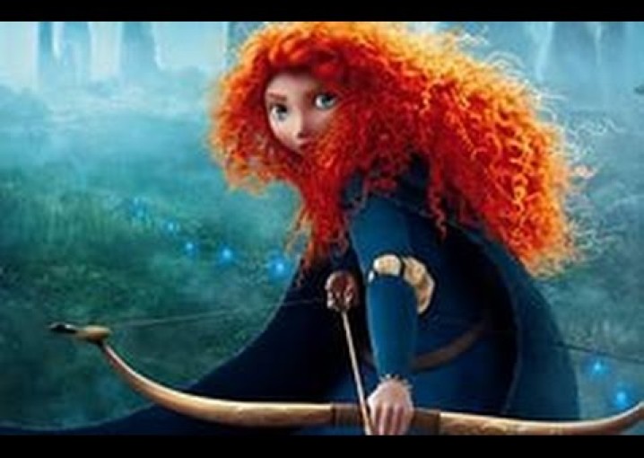 Прикольная прическа для рыжих волос из мультфильма "Храбрая Сердцем"