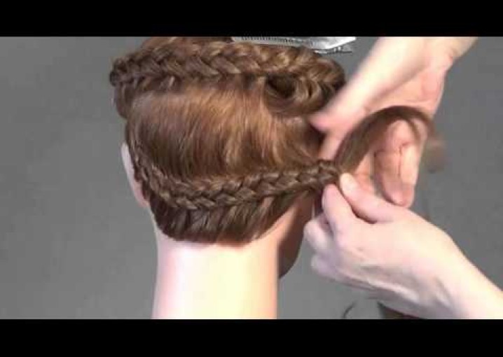 Вечерняя прическа на средние волосы   Romantic braided hairstyles