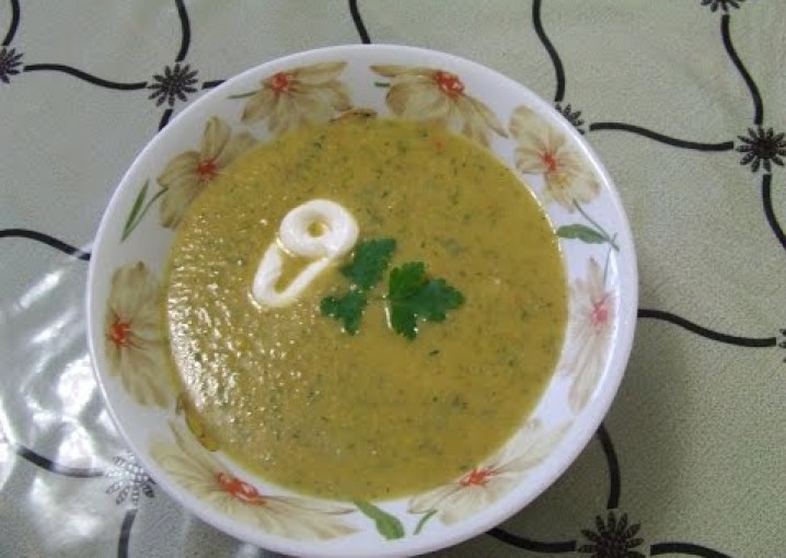 Суп- пюре овощной с грибами  Рецепт супа