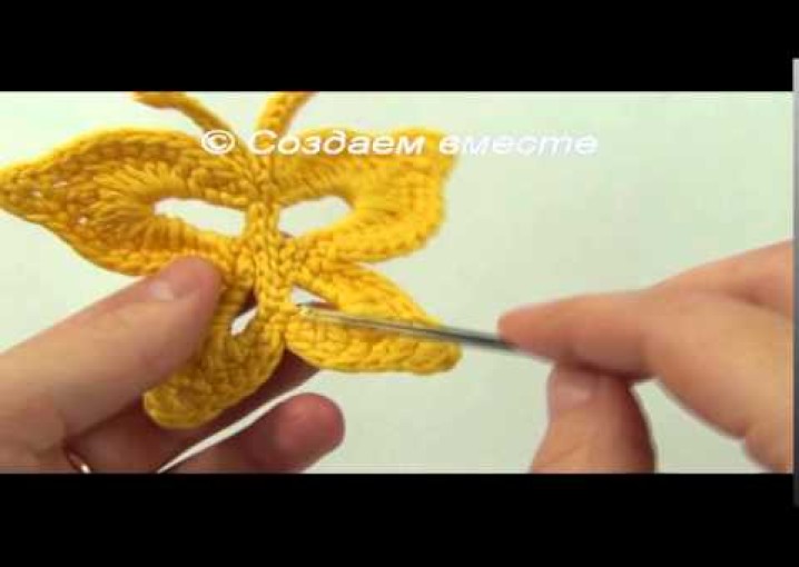 Бабочка вязание крючком   Knitting butterfly crochet