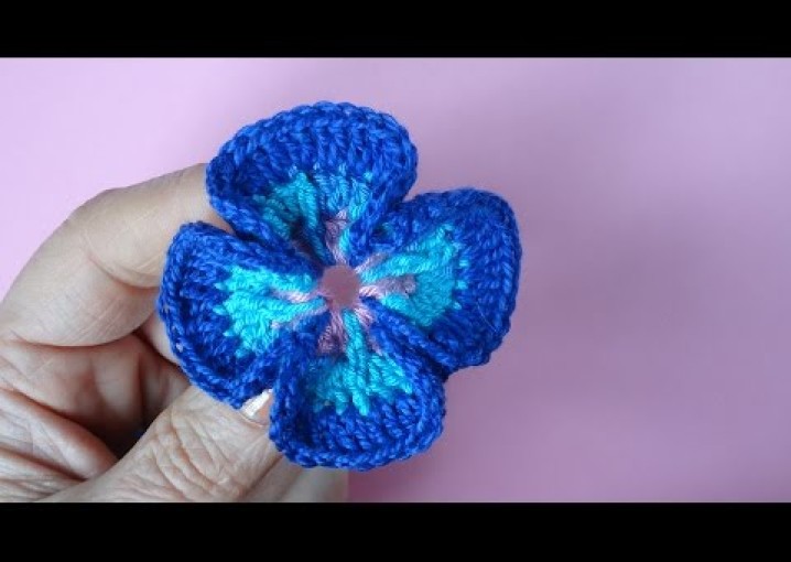 Crochet flower pattern Как вязать цветок Вязание крючком Урок 75