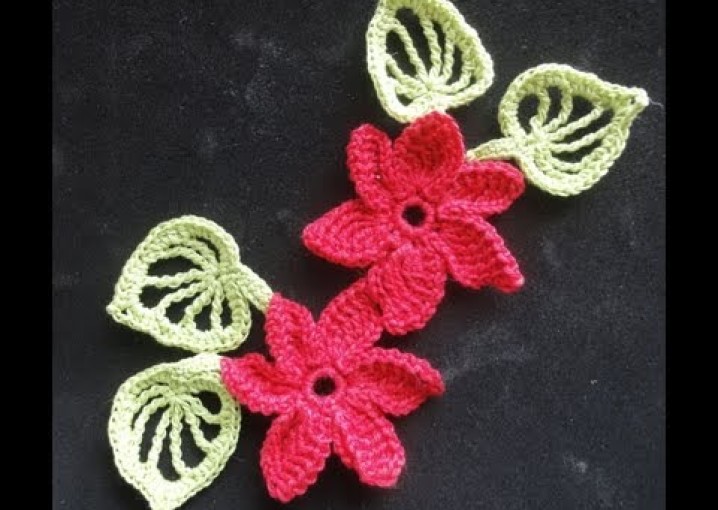 Цветок с разновысокими столбиками Flower with different heights columns Crochet