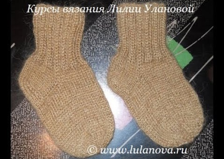 Носки классические - 1 часть - Knitting socks spokes - вязание спицами
