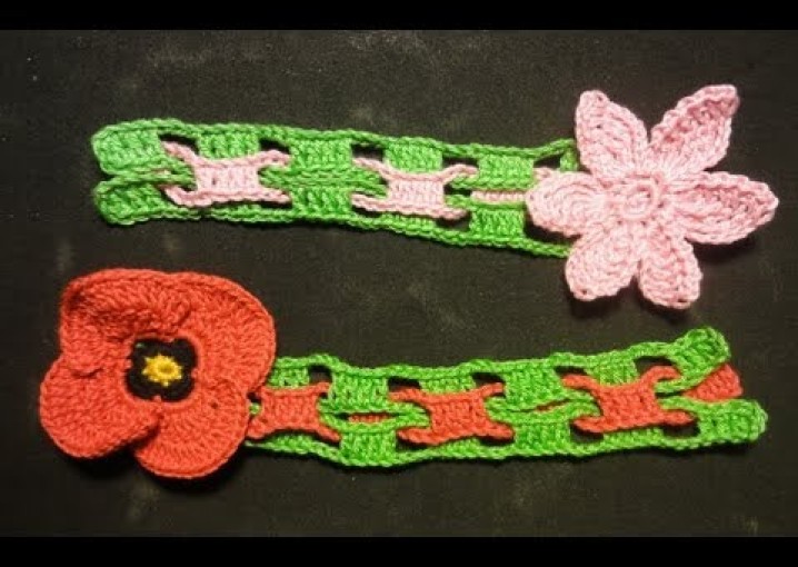 Плетённый узор крючком Braided patterns crocheting