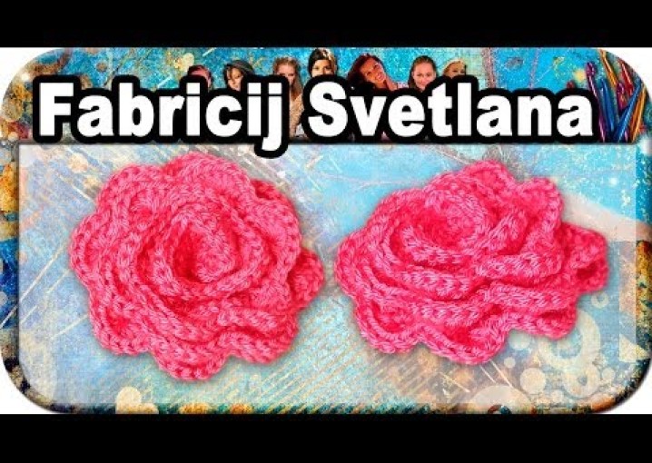 Роза, вязание крючком для начинающих, crochet.